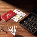 Red Wine Aroma Kit, Tasting & Smelling Aroma Set for Red Wines, 15 Aromas, Training Educational Gift - Beginners & Sommelier Master, Book & Accessories Guide Included, Wine Game Gifts Holiday