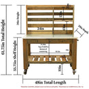 Redwood Potting Table by Lee Display