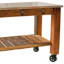 Redwood Potting Table Rolling Cart by Lee Display