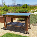 Redwood Potting Table Rolling Cart by Lee Display