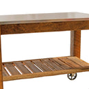 Redwood Potting Table Rolling Cart by Lee Display