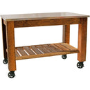 Redwood Potting Table Rolling Cart by Lee Display