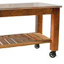 Redwood Potting Table Rolling Cart by Lee Display