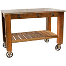 Redwood Potting Table Rolling Cart by Lee Display