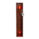 Redwood Radiance Lamp | Tall LED Strip Wooden Lamp by Interior Moderna