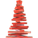 Redwood Slat Christmas Tree