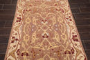 3'10" x 5'10" Hand Knotted Wool High Low Pile Area Rug Brown