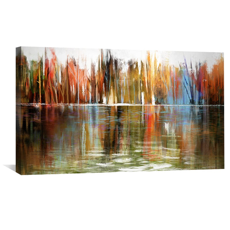 Reflecting Abstract Waters Canvas