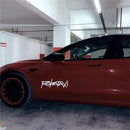 Reflective Robotaxi Decal | Tesla Body & Window Waterproof PVC Sticker