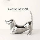 GobekUsa Doberman Ceramic Art Statue | Nordic Luxury Home Decor Ornaments