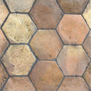 Regenerado Natural Hexagon Terracotta Tiles 6x6