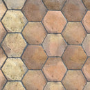 Regenerado Natural Hexagon Terracotta Tiles 6x6