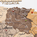 Wooden Map of Spain – Multicolor