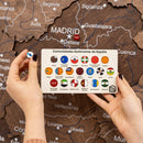 Wooden Map of Spain – Dark Walnut