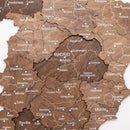 Wooden Map of Spain – Dark Walnut