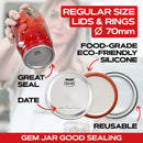 200 Count: 100 Regular Mouth + 100 Wide Mouth Canning Lids