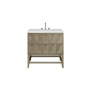 James Martin Emmeline 36" Single Bathroom Vanity, Pebble Oak