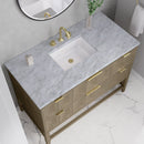 James Martin Emmeline 48" Single Bathroom Vanity, Pebble Oak