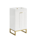 James Martin Chianti 20" Single Bathroom Vanity, Glossy White