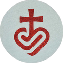Religious Art Mosaic - The Hearted Cross