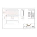 Remii Extra Tall 55" Electric Fireplace With Remote Control [102755-XT] (SAK25578)