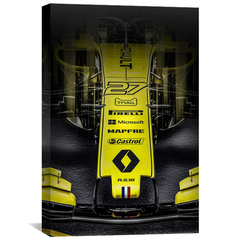 Renault-F1-Yellow Canvas