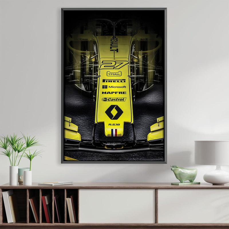 Renault-F1-Yellow Canvas