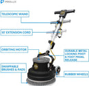 Prolux PLC15 15" Heavy Duty Single Pad Commercial Polisher Floor Buffer Machine Scrubber by Prolux Cleaners
