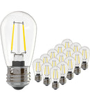 Replacement Bulb PRO LED Energy Efficient 2 Watt Warm White 2500K Dimmable Bulb - 12 Pack - E26 Base