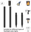 Replacement Stakes for Solar Lights Stainless Steel ( 4 Pack )
