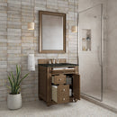 James Martin Bristol 30" Single Bathroom Vanity, Saddle Brown