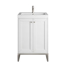 James Martin Chianti 24" Single Bathroom Vanity, Glossy White