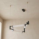 Resident Alabaster Modern Black Chandelier