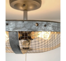 Industrial Farmhouse Screen Flush Mount Ceiling Light by The Lamp Goods
