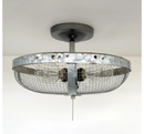 Industrial Farmhouse Screen Flush Mount Ceiling Light by The Lamp Goods