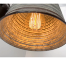 Corrugated Rustic Barn Metal Farmhouse Wall Light Fixture by The Lamp Goods