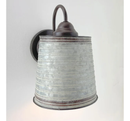 Corrugated Rustic Barn Metal Farmhouse Wall Light Fixture by The Lamp Goods