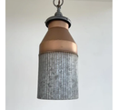 Rustic COPPER Farmhouse MILK CAN Barn Pendant Light Fixture by The Lamp Goods