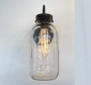 Vintage KERR Mason Jar Wall SCONCE Lighting Fixture by The Lamp Goods