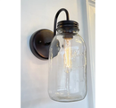 Vintage KERR Mason Jar Wall SCONCE Lighting Fixture by The Lamp Goods