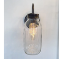 Vintage KERR Mason Jar Wall SCONCE Lighting Fixture by The Lamp Goods