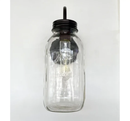 Vintage KERR Mason Jar Wall SCONCE Lighting Fixture by The Lamp Goods