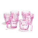 Cactus Stackable Glasses Stacktus Gifts Set Of 6 10 Oz Cactus Shape Glasses With Handles Valentines by The Wine Savant