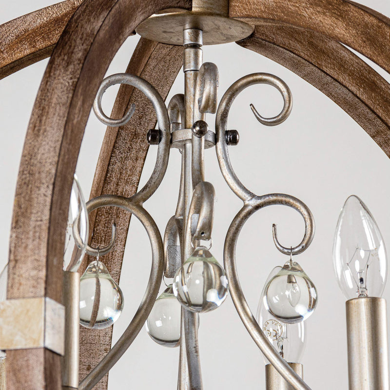 Retha Brown 4-Light Caged Island Pendant Lights, photo 6 of 9
