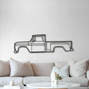 1965 C10 Stepside Pickup Metal Car Wall Art - MT0072