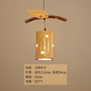 GobekUsa Bamboo Art Chandelier: Retro Korean Living Room Lights for Tea House & Restaurant