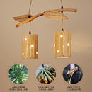 GobekUsa Bamboo Art Chandelier: Retro Korean Living Room Lights for Tea House & Restaurant