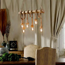 GobekUsa Bamboo Hemp Rope Pendant Lights | Retro Restaurant Bar Decor Hanging Lamps