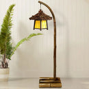 GobekUsa Bamboo Weave Floor Lamp | Retro Design for Zen Living Room & Study