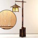 GobekUsa Bamboo Weave Floor Lamp | Retro Design for Zen Living Room & Study